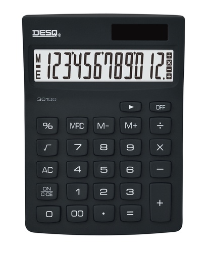 [1436383] Rekenmachine Desq Compact zwart