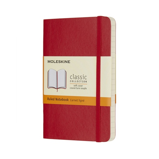 [1436277] notitieboek A6 Moleskine SC rood
