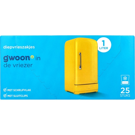 [1436145] Diepvrieszak G'woon 25 x 1 liter