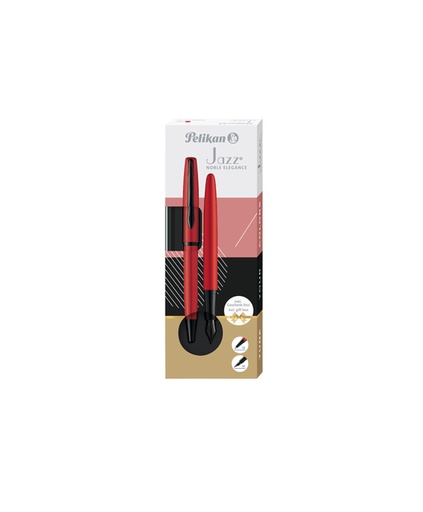 [1436412] Schrijfset Pelikan Jazz Noble Elegance K36+P36 medium red