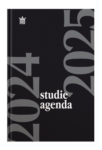 [900216] Schoolagenda 2025-2026 Ryam Studie 7dagen/2pagina's zwart