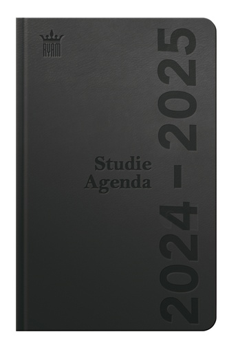 [1398747] Schoolagenda 2025-2026 Ryam Studie DeLuxe 7dagen/2pagina's zwart