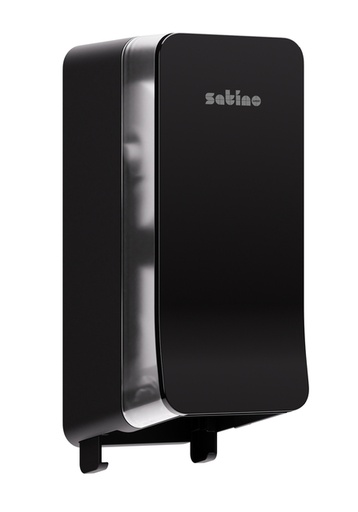 [1436499] Toiletpapierdispenser Satino JT3 Hyginity systeemrol duo zwart 333423