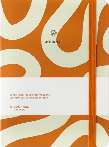 [1436401] Notitieboek A5 Flow oranje A Journal lijn