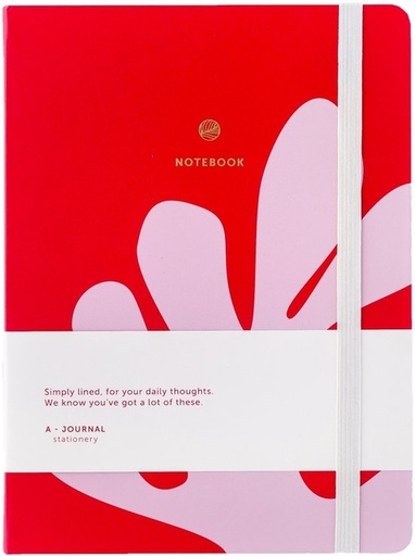 [1436403] Notitieboek A5 Arty roze/rood A-Journal