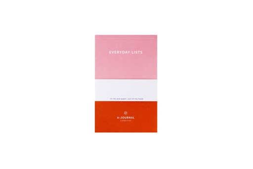 [1436405] Notitieblok A6 roze/rood A journal lijn