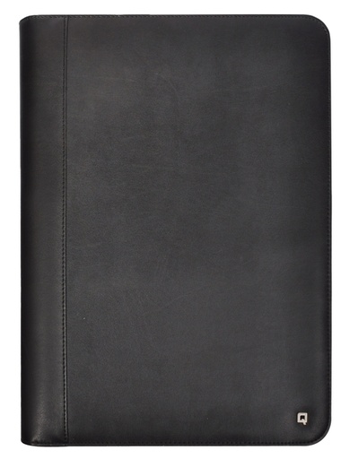 [1436474] Schrijfmap DESQ A4 met rits kunstleder ringmechaniek zwart