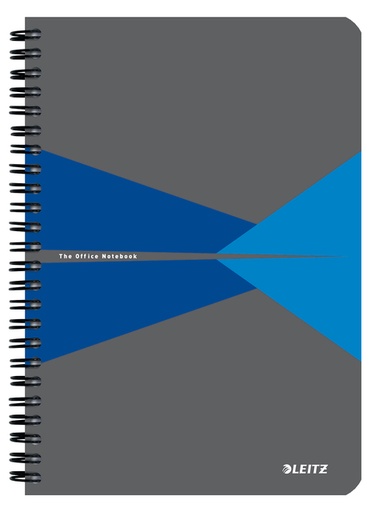 [1436950] Notitieboek Leitz Office A5 lijn 180 pagina's 80gr grijs blauw