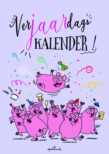 [1436349] Verjaardagskalender kort Leo Immerzeel 21x30cm