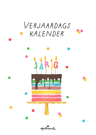 [1436353] Verjaardagskalender kort Pretty Cute 21x30cm