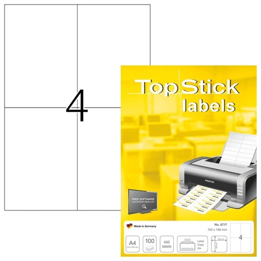 [1433369] Etiket Office 105x148mm 400 stuks