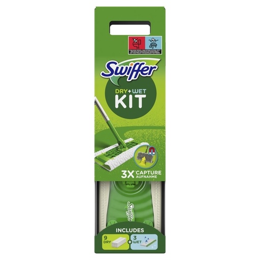 [1437145] Vloerwissysteem Swiffer starterskit 8 dry en 3 wet