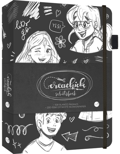 [1435594] Schetsboek CreaChick Black