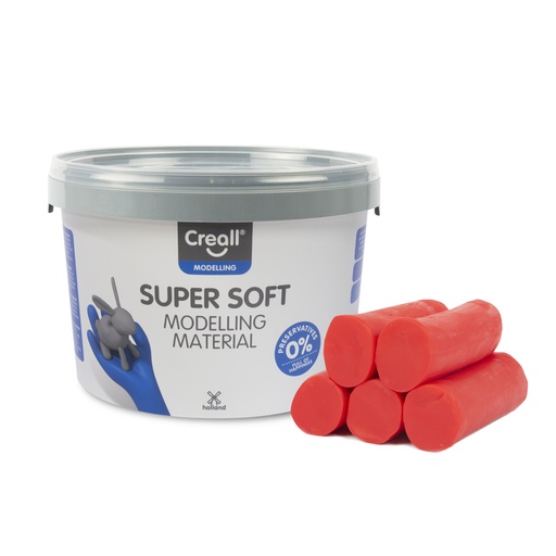 [1436641] Klei Creall supersoft rood 1750gram