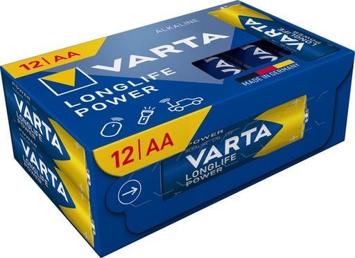 [1437361] Batterij Varta Longlife Power 12x AA