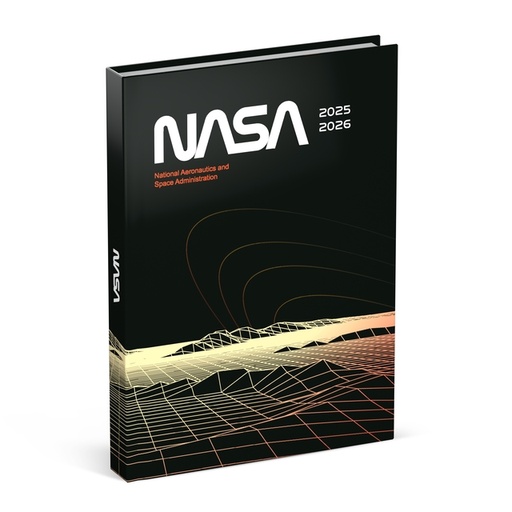 [1435736] Schoolagenda 25-26 Lannoo NASA 1dag/1pagina zwart