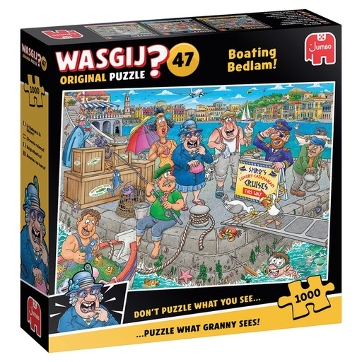[1437083] Puzzel Wasgij Original 47 De boot in! 1000st