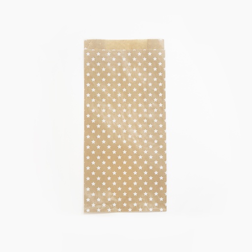 [1437054] Cadeauzak Clairfontaine 16x30x5cm kraft sterren 50 stuks