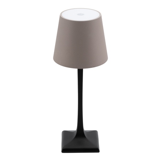 [1437481] Tafellamp Securit Milano LED oplaadbaar dimbaar taupe-zwart