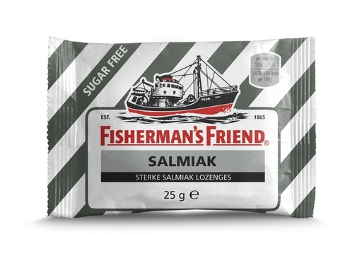 [1437571] Keelpastilles Fisherman's Friend salmiak suikervrij zak 25 gram