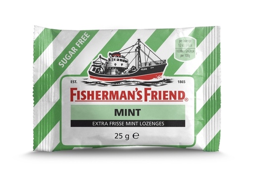 [1437572] Keelpastilles Fisherman's Friend mint suikervrij zak 25 gram
