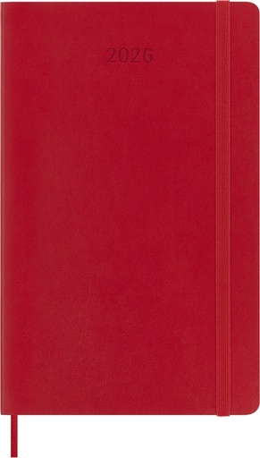 [1436247] Agenda 2026 Moleskine 12M Planner Weekly 7dagen/1pagina large sc scarlet red