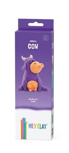 [1437227] Klei Hey Clay koe set à 3 delen
