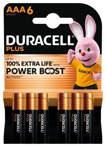 [1437541] Batterij Duracell Plus Powerboost 6x AAA