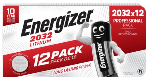[1437940] Batterij Energizer CR2032 Lithium 12st