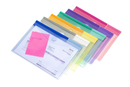 [1437956] Enveloptas Djois Color Collection A5 horizontaal assorti