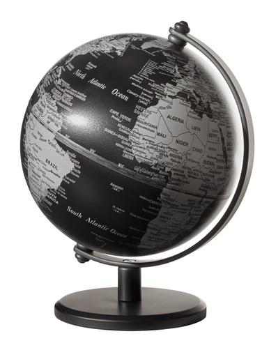 [1436811] Globe Troika 13cm zwart-zilver