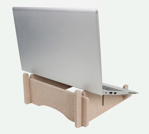 [1437194] Laptopstandaard Quantore gerecycled vilt zand