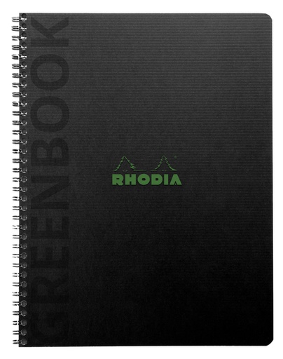 [1438054] Notitieboek Rhodia Greenbook recycled A5+ lijn 160 pagina's 90gr sc