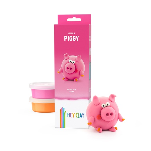 [1437631] Klei Hey Clay Piggy 3 potjes