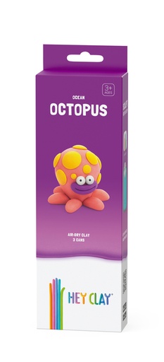 [1437632] Klei Hey Clay Octopus 3 potjes