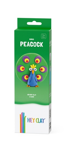 [1437635] Klei Hey Clay Peacock 3 potjes