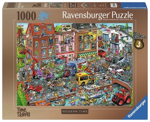 [1437088] Puzzel Ravensburger Ray's comic Modern Time 1000 stukjes