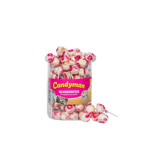 [1438163] Lolly Candyman Salmiakknotsen 60 stuks