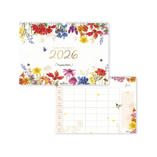 [1435758] Familieplanner 26 Marjolein Bastin bloemen 1maand/1pagina