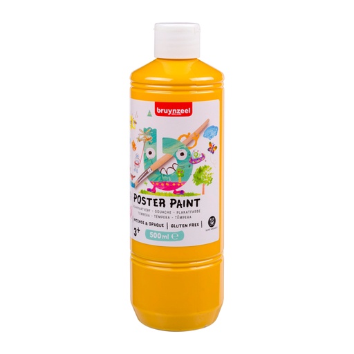 [1438019] Plakkaatverf Bruynzeel fles à 500ml geel
