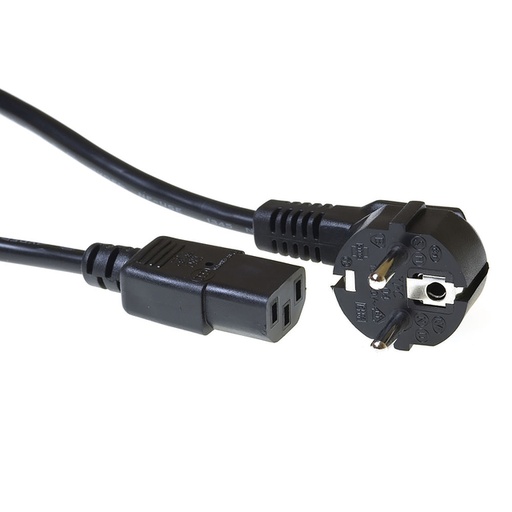 [1438249] Kabel ACT Netsnoer CEE 7/7 male - C13 zwart 2.5 meter