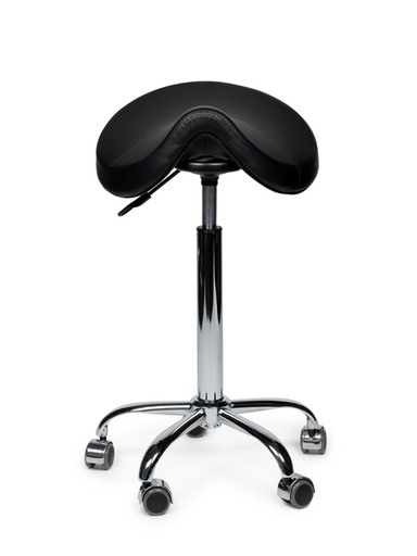 [1437517] Zadelkruk Office Premium standaard zonder voetring harde wielen zw