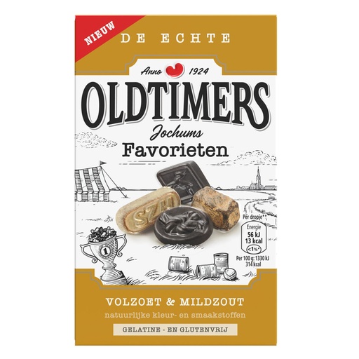 [1438439] Drop Oldtimers Jochums favorieten doos 235 gram