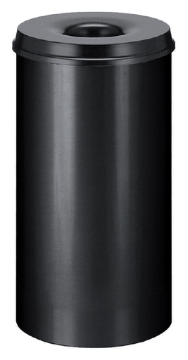 [394799] Papierbak met vlamdover Vepabins 50 liter 335mm zwart