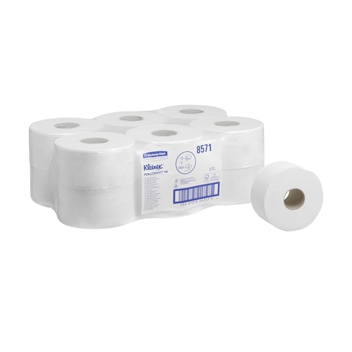 [1438425] Toiletpapier Kleenex jumbo 2-laags 180m wit 8571