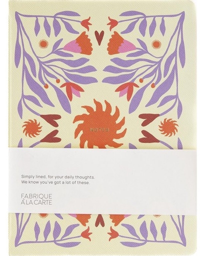[1438084] Notitieboek A-Journal Fabrique Palmtree Pink lijn