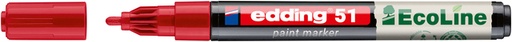 [1438365] Paintmarker edding 51 EcoLine op waterbasis 1-2mm rood