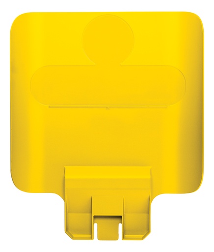 [394833] Paneel Rubbermaid Slim Jim Recyclestation voor label geel