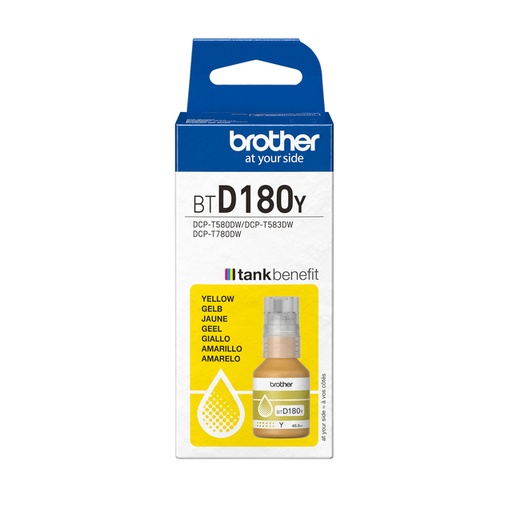 [1438761] Navulinkt Brother BT-D180Y geel