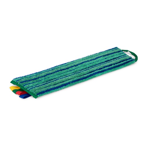 [1438973] Vlakmop Greenspeed Velcro met schrobstroken 45cm groen